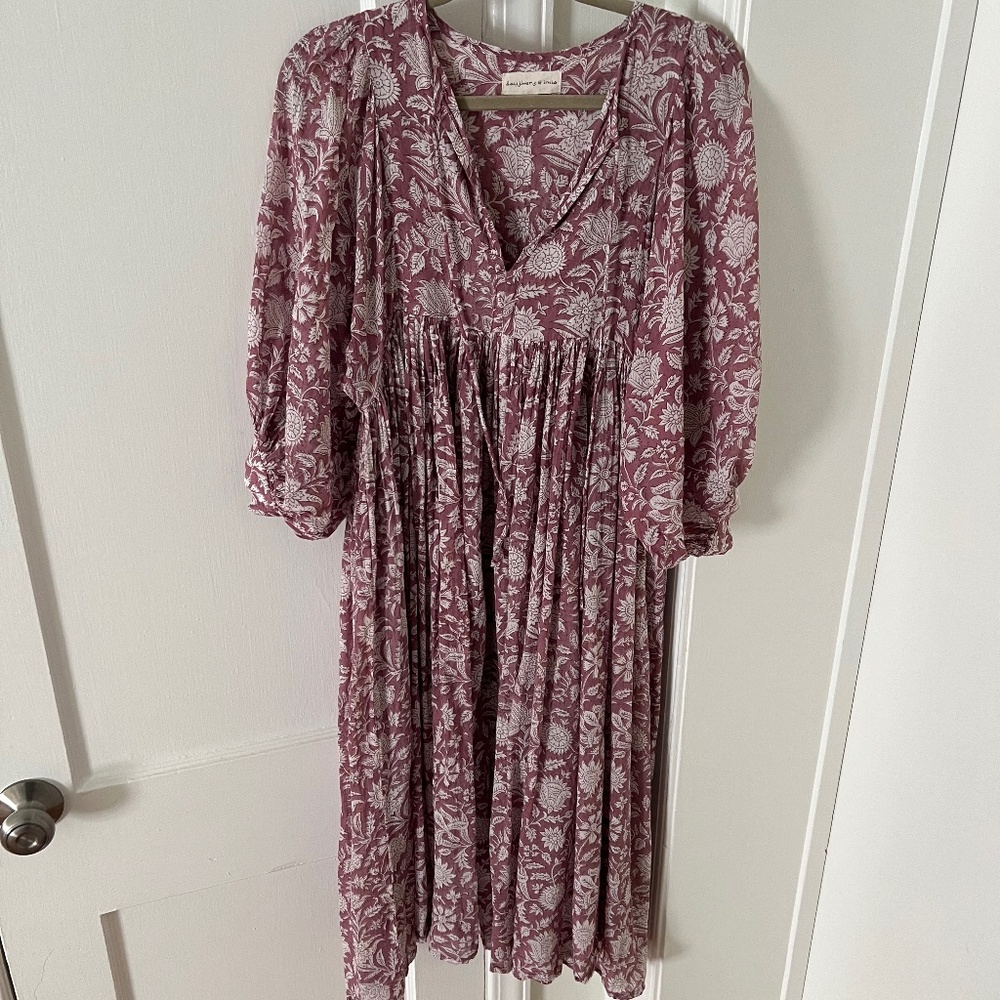 Daughters of India Kyra Midi Dress ~ Musk